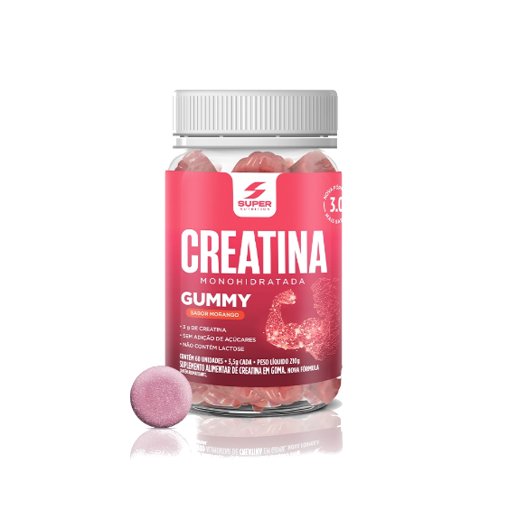 Creatina Goma Desinchá Sabor Morango