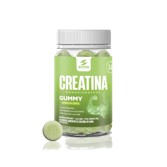 Creatina Goma Desinchá Sabor Uva Verde